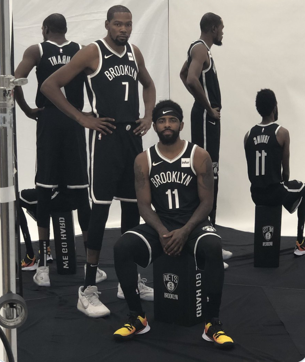 kd and kyrie to the nets