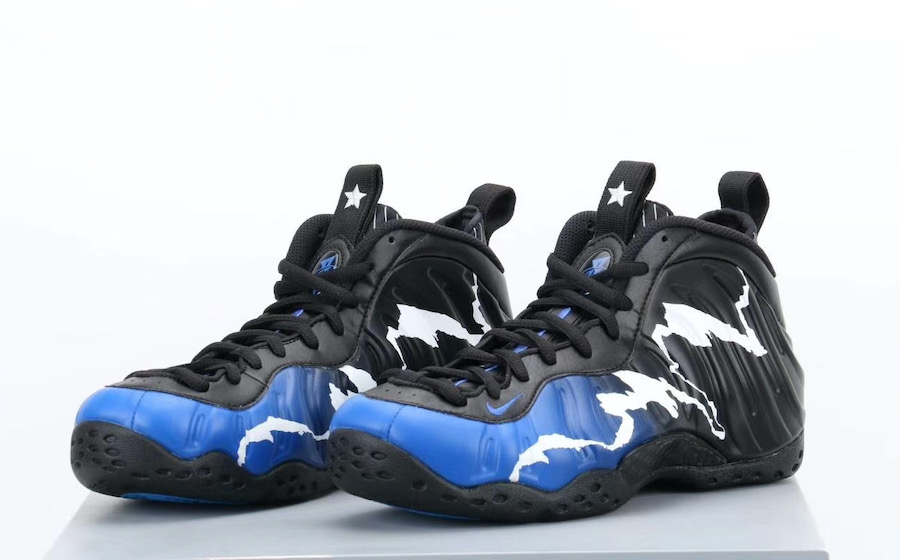 black and blue foamposites 2020