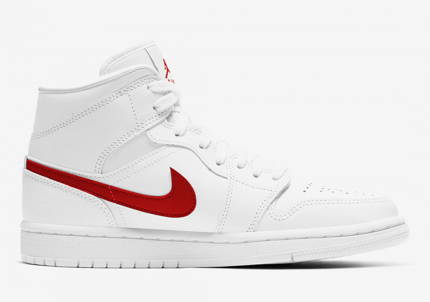 Air Jordan 1 Mid coming in white and red | Sneaker Shop Talk