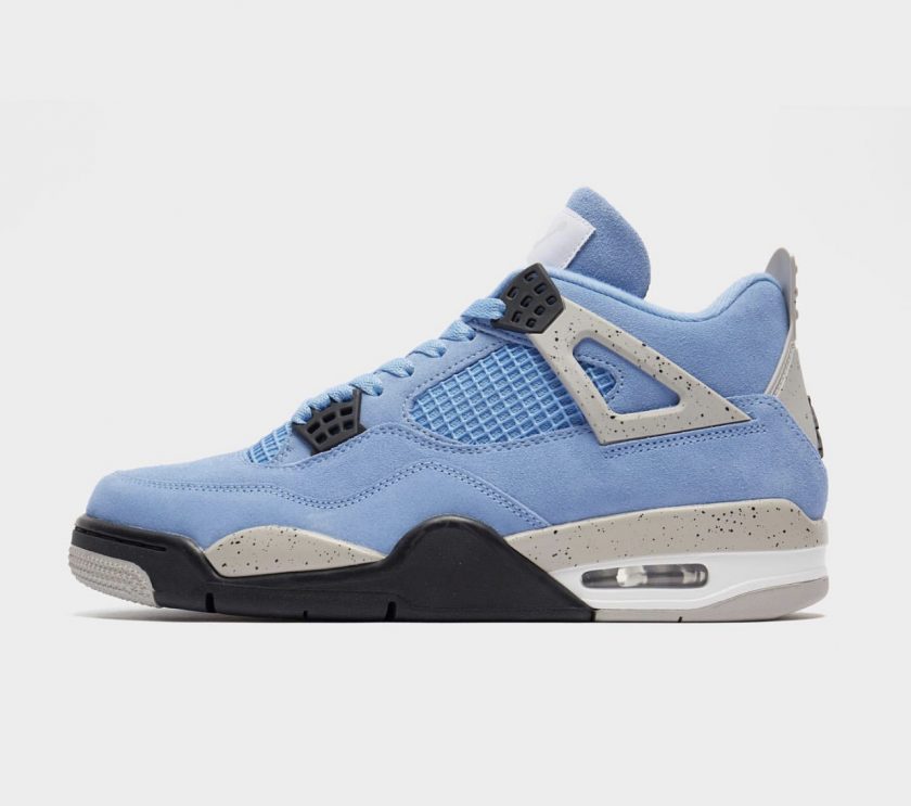 New images of the “University Blue” Air Jordan 4 | Sneaker Shop Talk