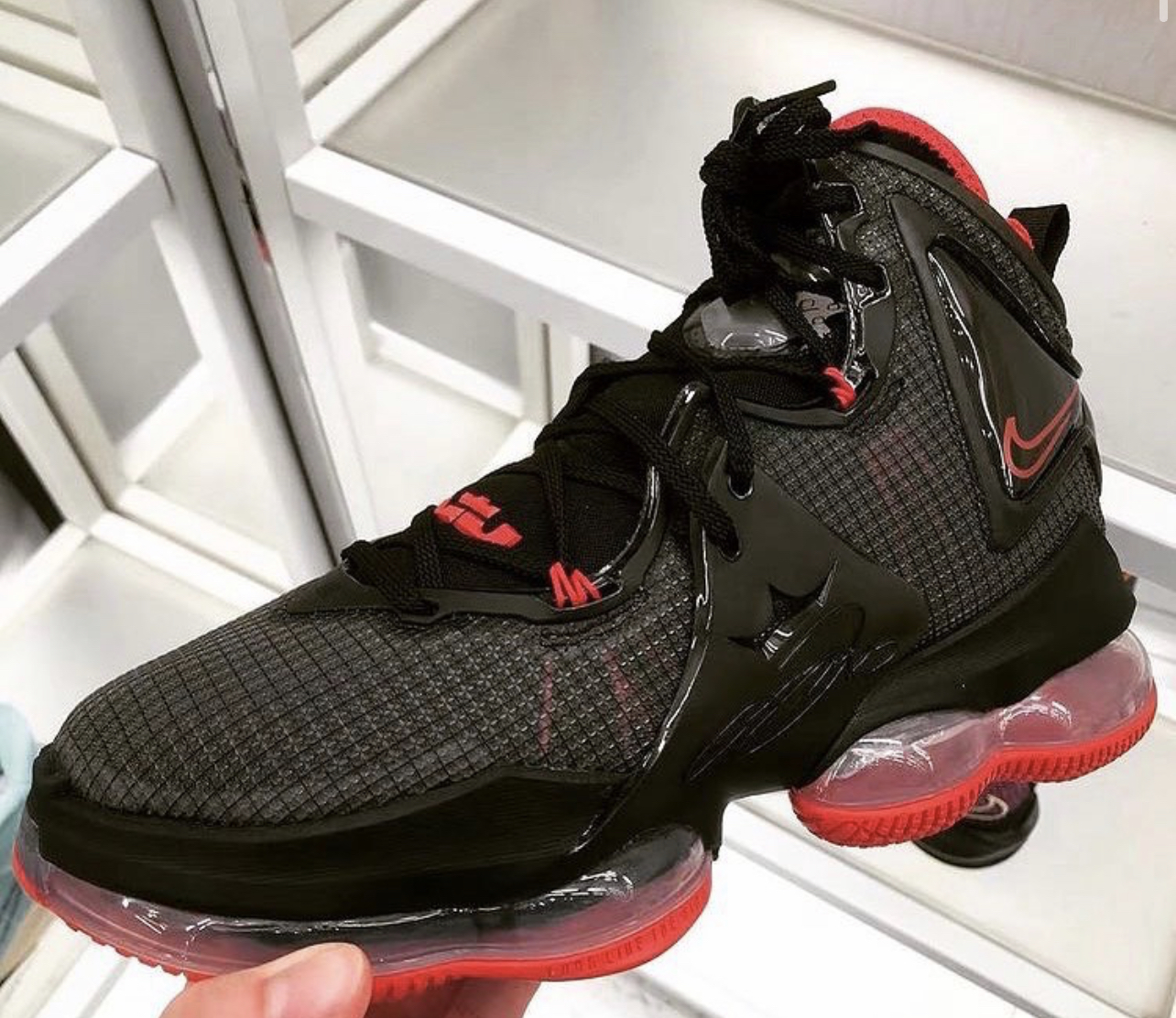 An in-hand look at the Black and Red Nike Lebron 19 | Sneaker Shop Talk