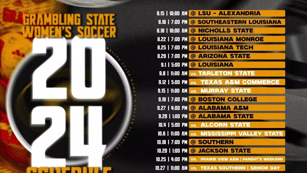 Grambling Soccer Unveils 2024 schedule Sneaker Shop Talk